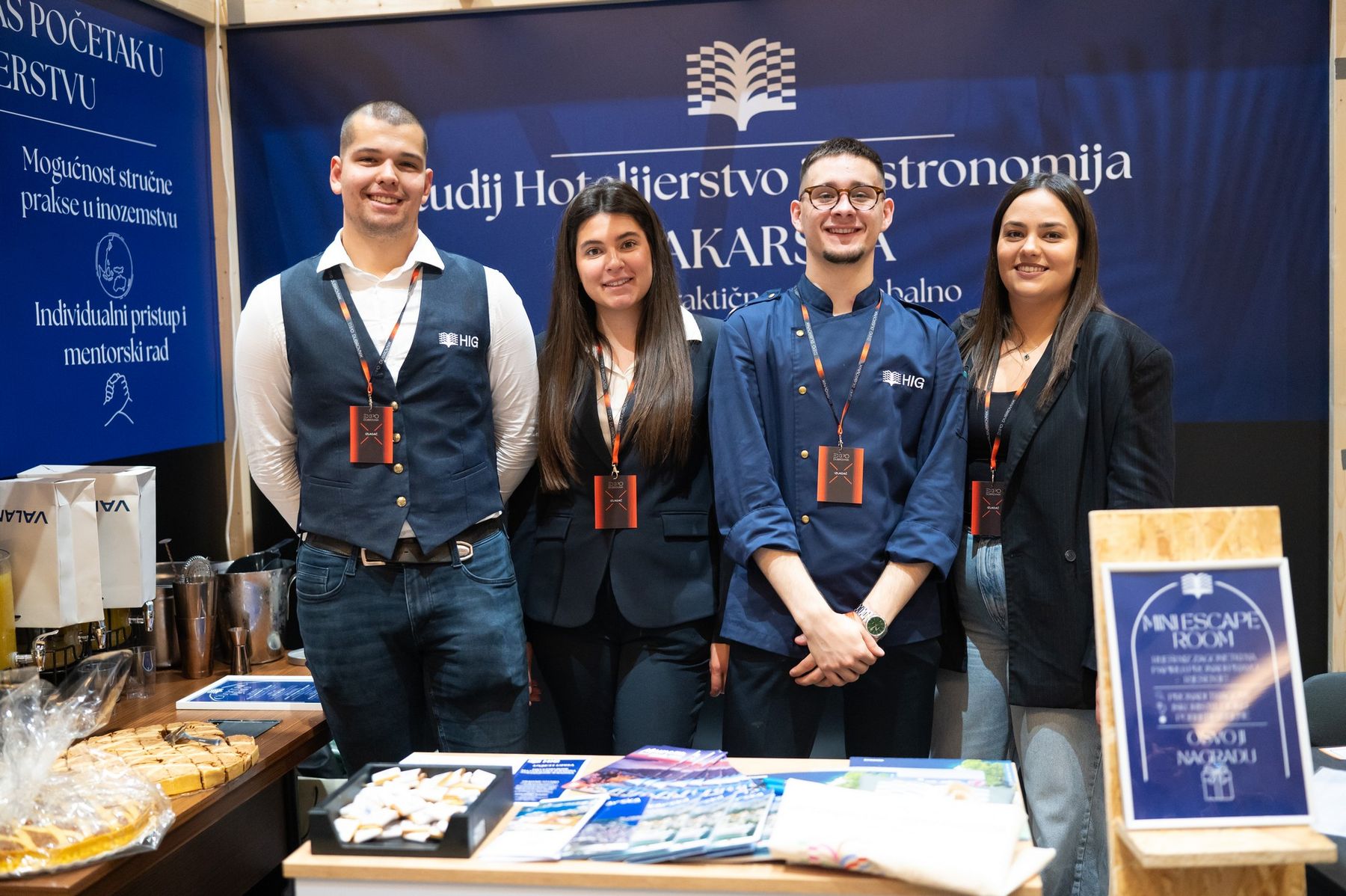 Štand studija Hotelijerstvo i gastronomija Sveučilišta u Splitu na Dubrovnik EXPO-u 2026.